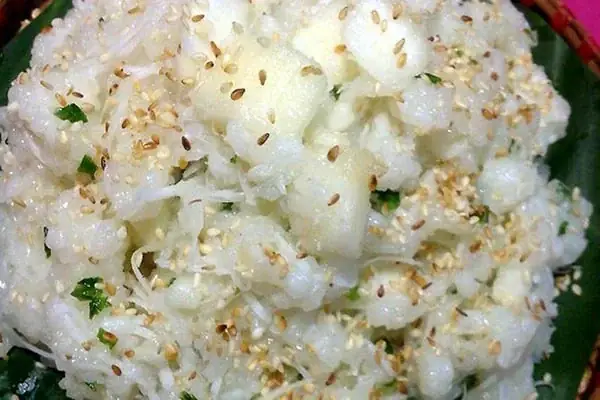 Cách nấu xôi sắn ngọt