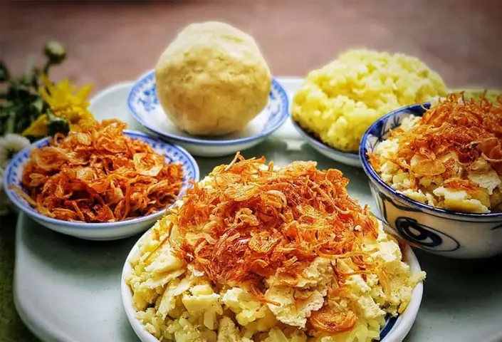 5. Cách nấu xôi xéo dừa, cách nấu xôi xéo nước cốt dừa