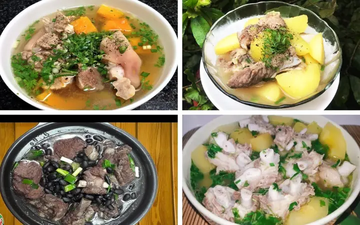 4 Cách nấu canh xương bò ngọt thanh, thịt mềm thơm ngon