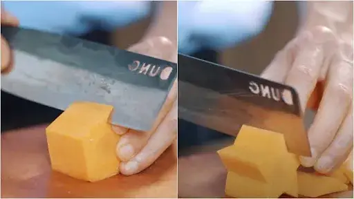 1.1. Tỉa hoa cà rốt thành hình ngôi sao