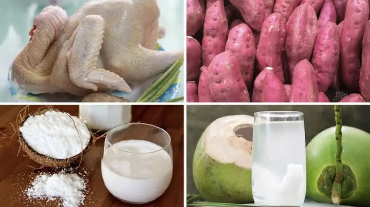 Nguyên Liệu Làm Cà Ri Gà Nước Cốt Dừa