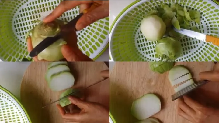 2. Cách Thái Su Hào Luộc 2. Cách Thái Su Hào Luộc