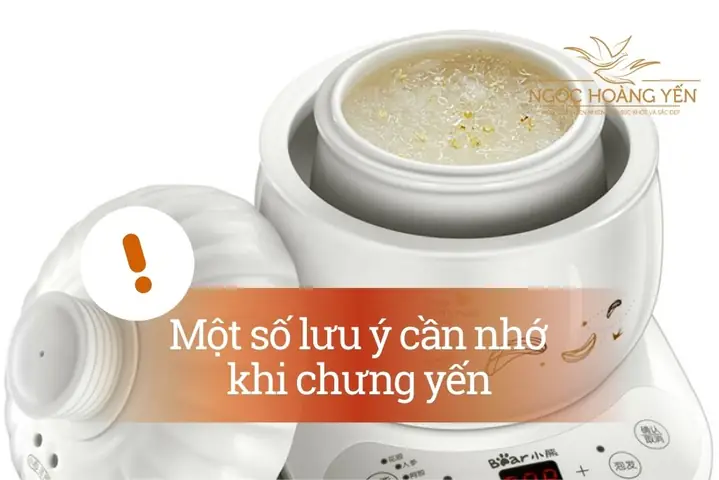 Lưu Ý Cần Nhớ Khi Áp Dụng Cách Chưng Yến Nồi Bear