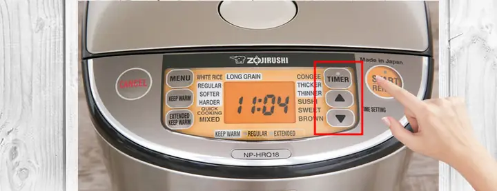 Các Chức Năng Nấu Được Thể Hiện Trên Bảng Điều Khiển