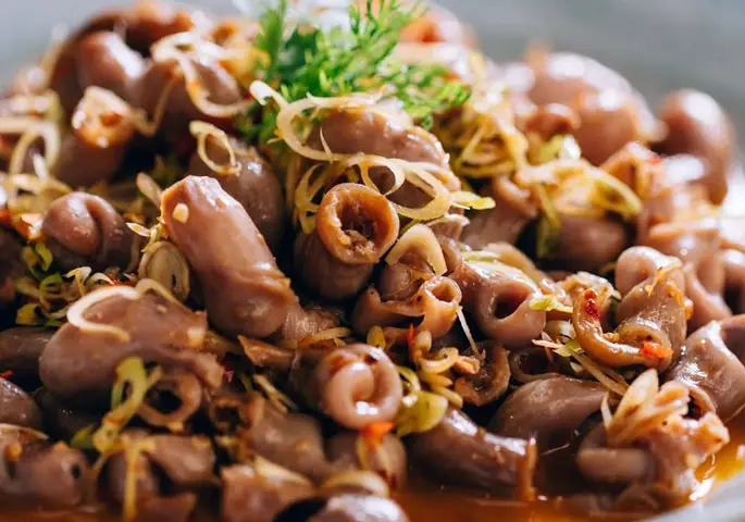 Bao tử cá basa xào sả ớt