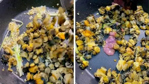 Bước 3: Xào Thịt Ba Chỉ Và Ốc