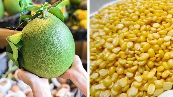 1nguyên Liệu Làm Chè Cùi Bưởi