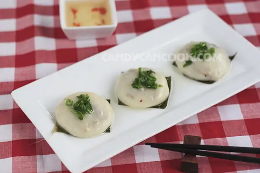 Bánh Ít Trần Sốt Mỡ Hành