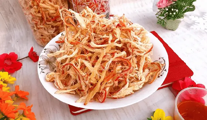 1. Mực Xé Sợi Hấp Nước Dừa – Bạn Đã Biết Món Ngon Này Chưa