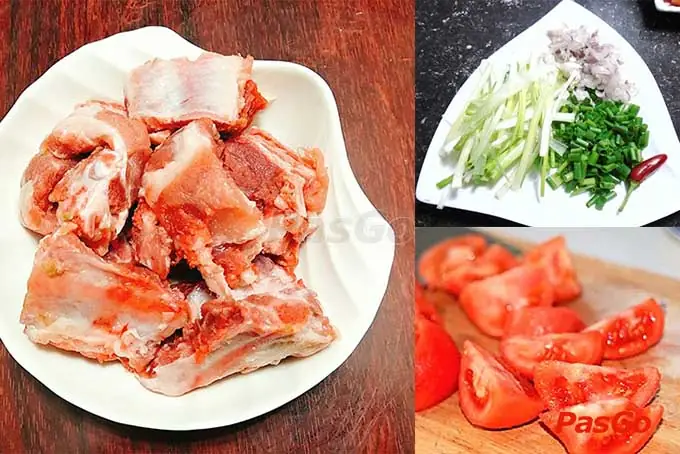 Bước 1: Sơ chế và tẩm ướp nguyên liệu Bước 1: Sơ chế và tẩm ướp nguyên liệu