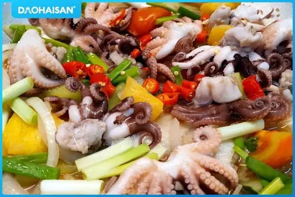 Cách làm bạch tuộc hấp sả thơm ngon ăn một lần là ghiền