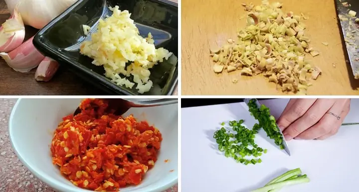 Các bước thực hiện món bạch tuộc xào sả ớt