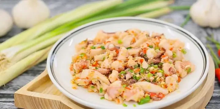 3Cách làm bạch tuộc xào sả ớt