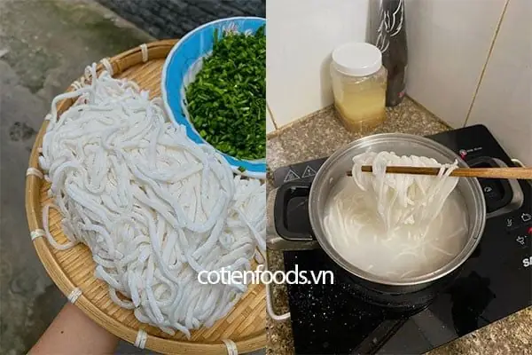 Cách làm sợi bánh canh bột gạo