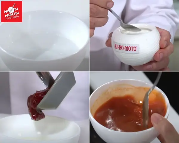 Bước 3: Pha Hỗn Hợp Xào Bánh Gạo