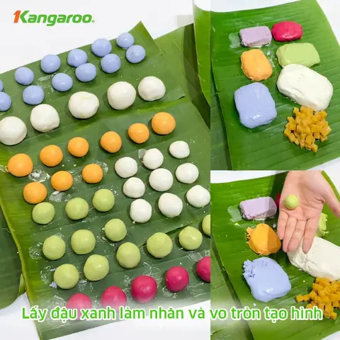 Cách làm bánh trôi ngũ sắc từ màu tự nhiên. Cách làm bánh trôi ngũ sắc từ màu tự nhiên.