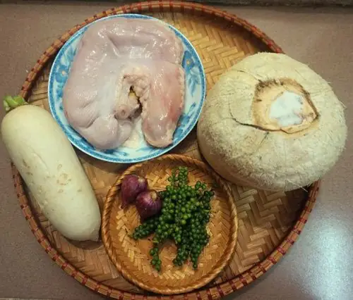 Nguyên Liệu Nấu Bao Tử Hầm Tiêu Xanh