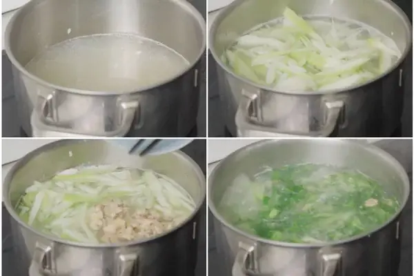 Bước 4: Nấu Canh