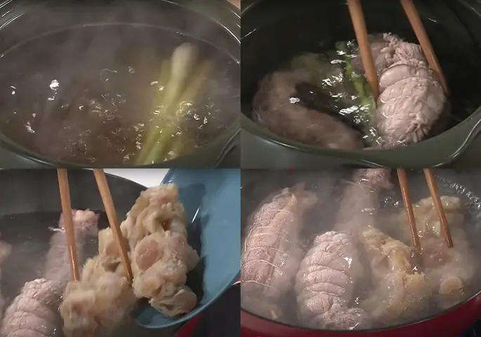 Các bước làm bún bò gân Các bước làm bún bò gân