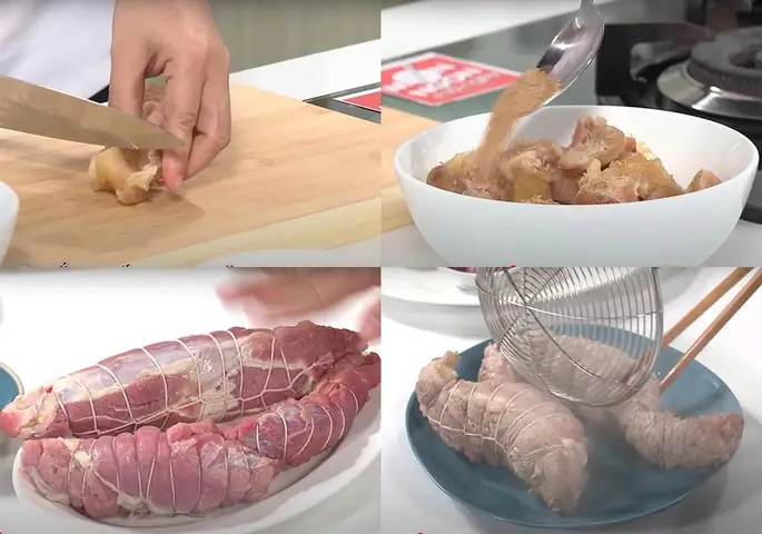 Sơ chế các nguyên liệu Sơ chế các nguyên liệu