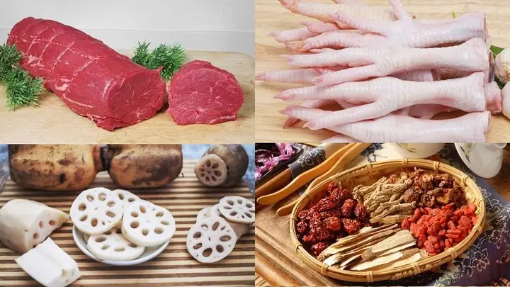 1Nguyên liệu làm bò tiềm thuốc bắc