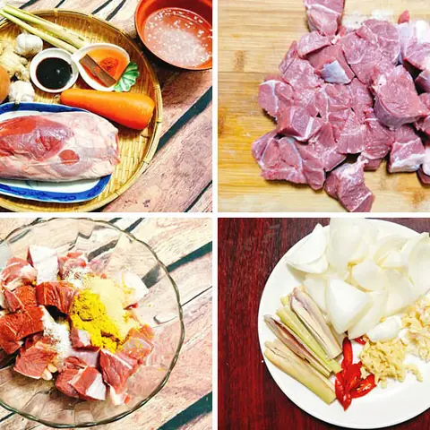 Bước 1: Sơ Chế Nguyên Liệu