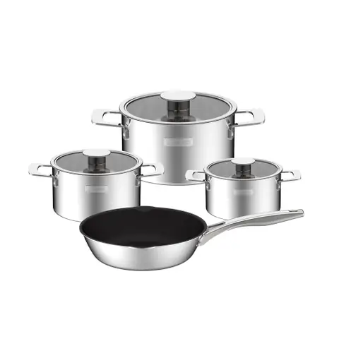 Bộ nồi Inox liền khối Elmich Hera EL-8136IN size 16, 18, 22, chảo 24cm Bộ nồi Inox liền khối Elmich Hera EL-8136IN size 16, 18, 22, chảo 24cm