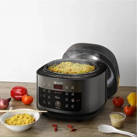 Nồi chiên không dầu kết hợp áp suất đa năng cao cấp Elmich AFE-1808 Nồi chiên không dầu kết hợp áp suất đa năng cao cấp Elmich AFE-1808