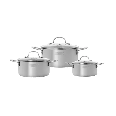 Bộ Nồi Inox Nguyên Khối Elmich Trimax Classic El-2136ol02 Size 16, 20, 24cm Bộ Nồi Inox Nguyên Khối Elmich Trimax Classic El-2136ol02 Size 16, 20, 24cm