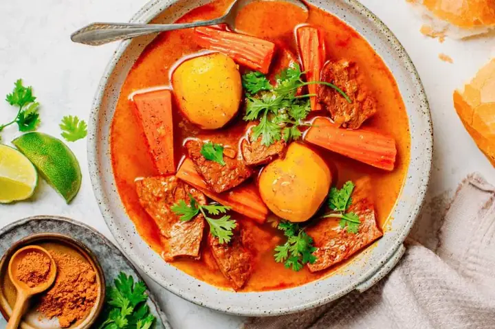 Chuẩn bị nguyên liệu nấu bò kho chay