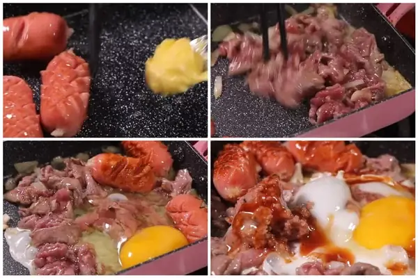 Bước 4: Cách xào bò né Bước 4: Cách xào bò né