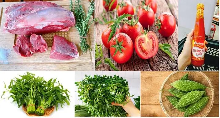 Chuẩn Bị Nguyên Liệu Làm Bò Nhúng Ớt