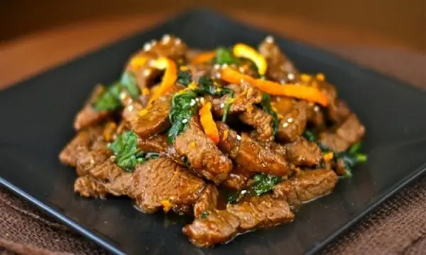 Bước 4: Thực hiện bò sốt cam