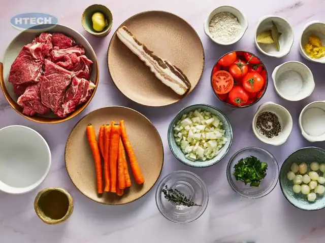 Chuẩn Bị Nguyên Liệu Nấu Bò Sốt Vang Không Cần Rượu