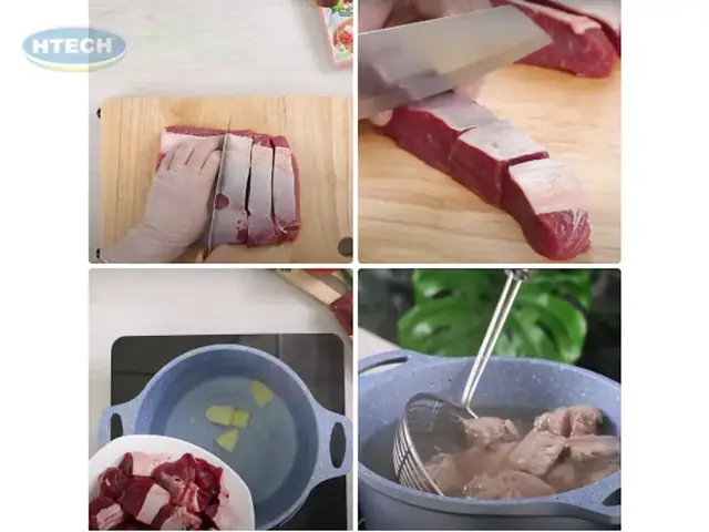 Cắt Và Ướp Thịt Bò