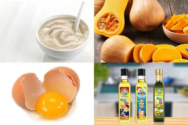 4Nấu bột ăn dặm với bí đỏ và trứng gà (công thức được chia sẻ bởi người dùng)