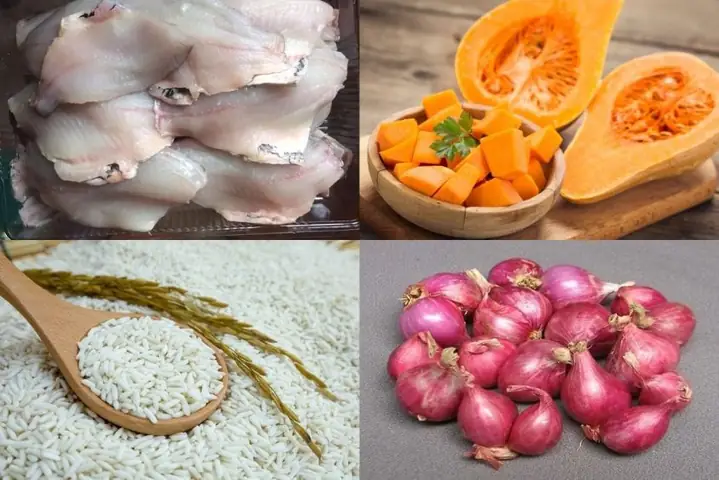 Cách làm cháo cá rô đồng cùng bí đỏ cho bé ăn dặm