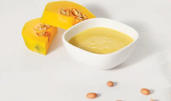 Bột bí đỏ – thực đơn cho bé 9 tháng tăng cân