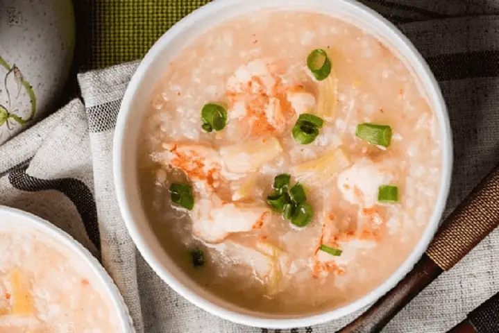 4.7. Cháo khoai tây, bí đỏ và tôm