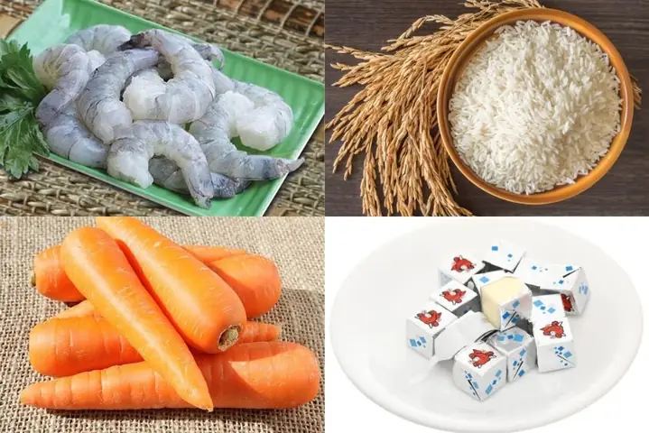 1cháo Tôm Cà Rốt Phô Mai