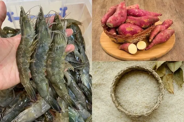 2.1. Cháo tôm khoai lang cho bé