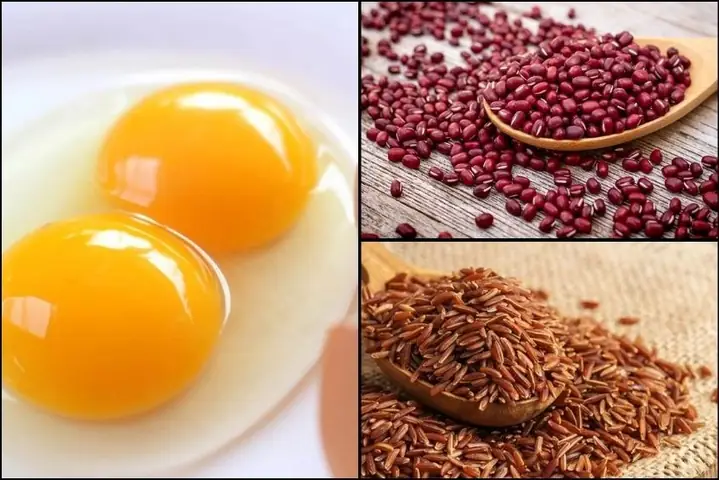 Bột Ăn Dặm Trứng Gà Với Đậu Đỏ