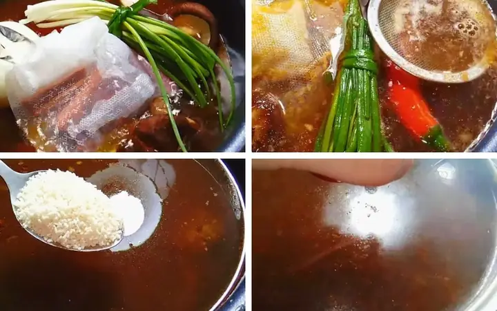 Bước 3: Nấu nước dùng