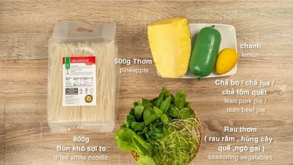 Nguyên liệu chính Nguyên liệu chính