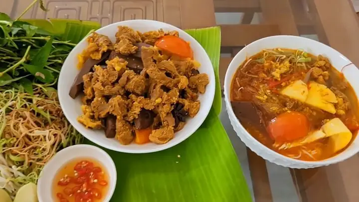 bún bò rau răm Phan Thiết