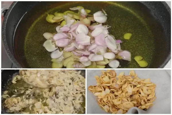 Bước 3: Làm hành phi