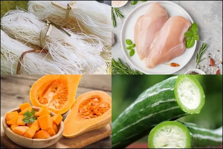 Bún thịt gà bí đỏ (công thức được chia sẻ bởi người dùng)