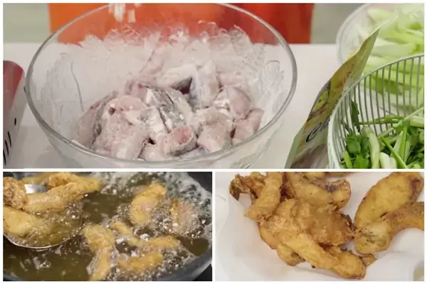 Bước 5: Tẩm Bột Và Chiên Cá Bước 5: Tẩm Bột Và Chiên Cá