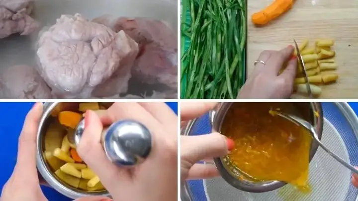 Bước 2: Sơ Chế Các Nguyên Liệu Khác Nấu Bún Cá Lóc