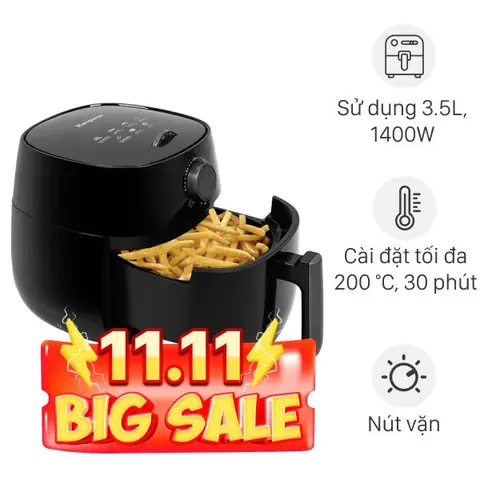 Nồi Chiên Không Dầu Kangaroo Kg42af1 4 Lít